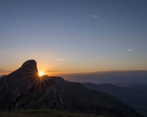 Sonnenuntergang Lasenberg